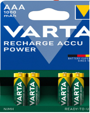 Pilhas Varta 1000mAh