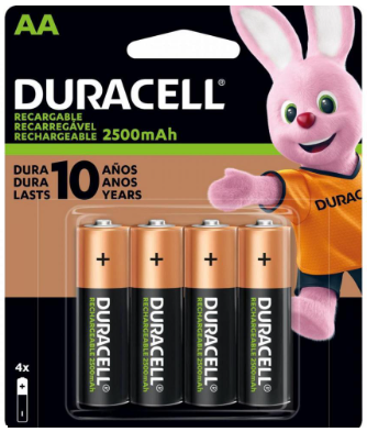 Pilhas DURACELL AA 2500mAh
